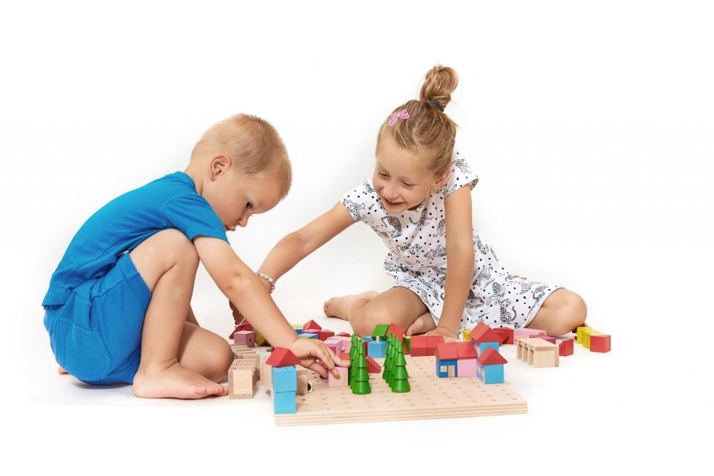 dřevěná stavebnice Makura - Městečko