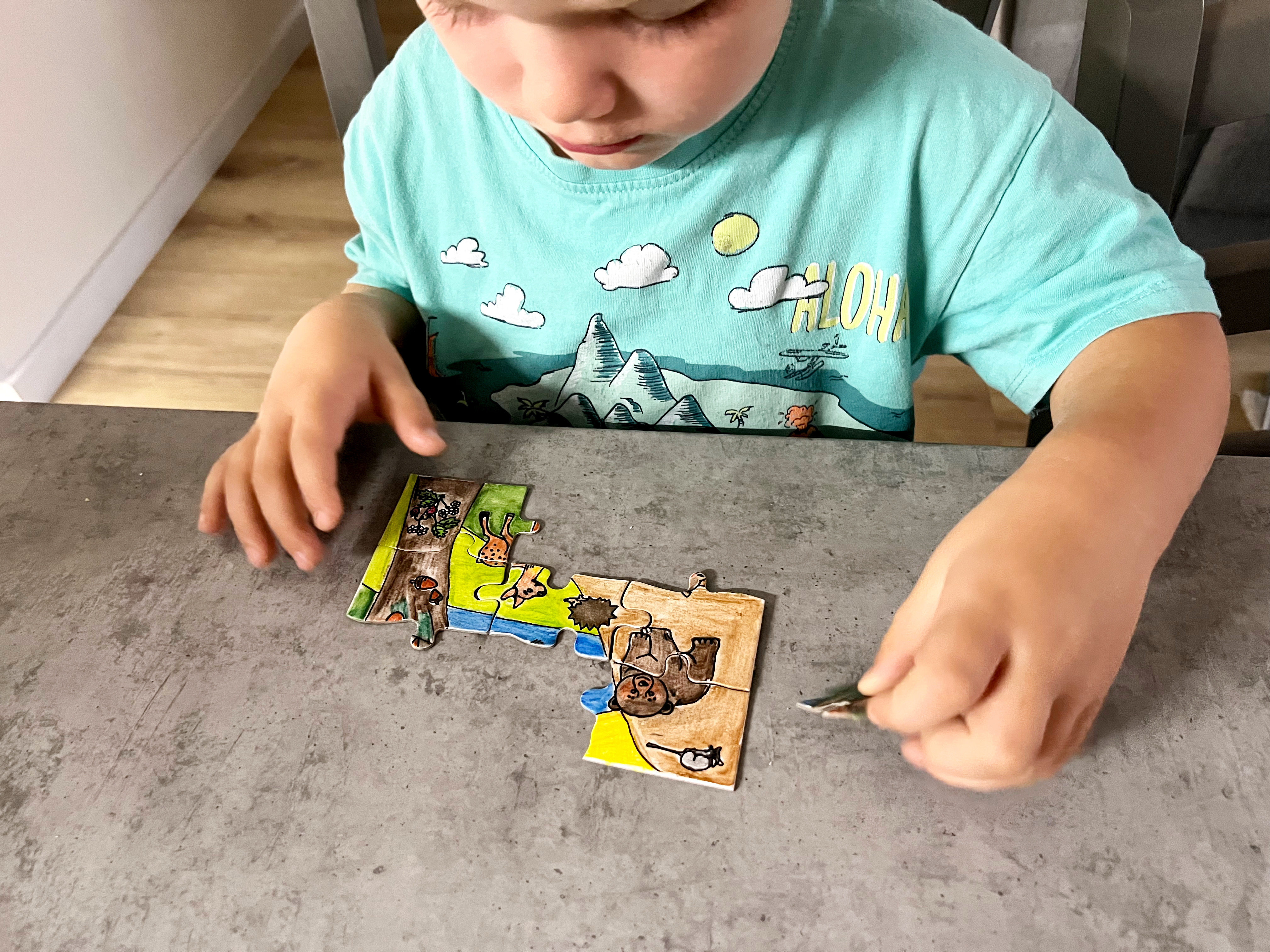 razítka lesní zvířátka