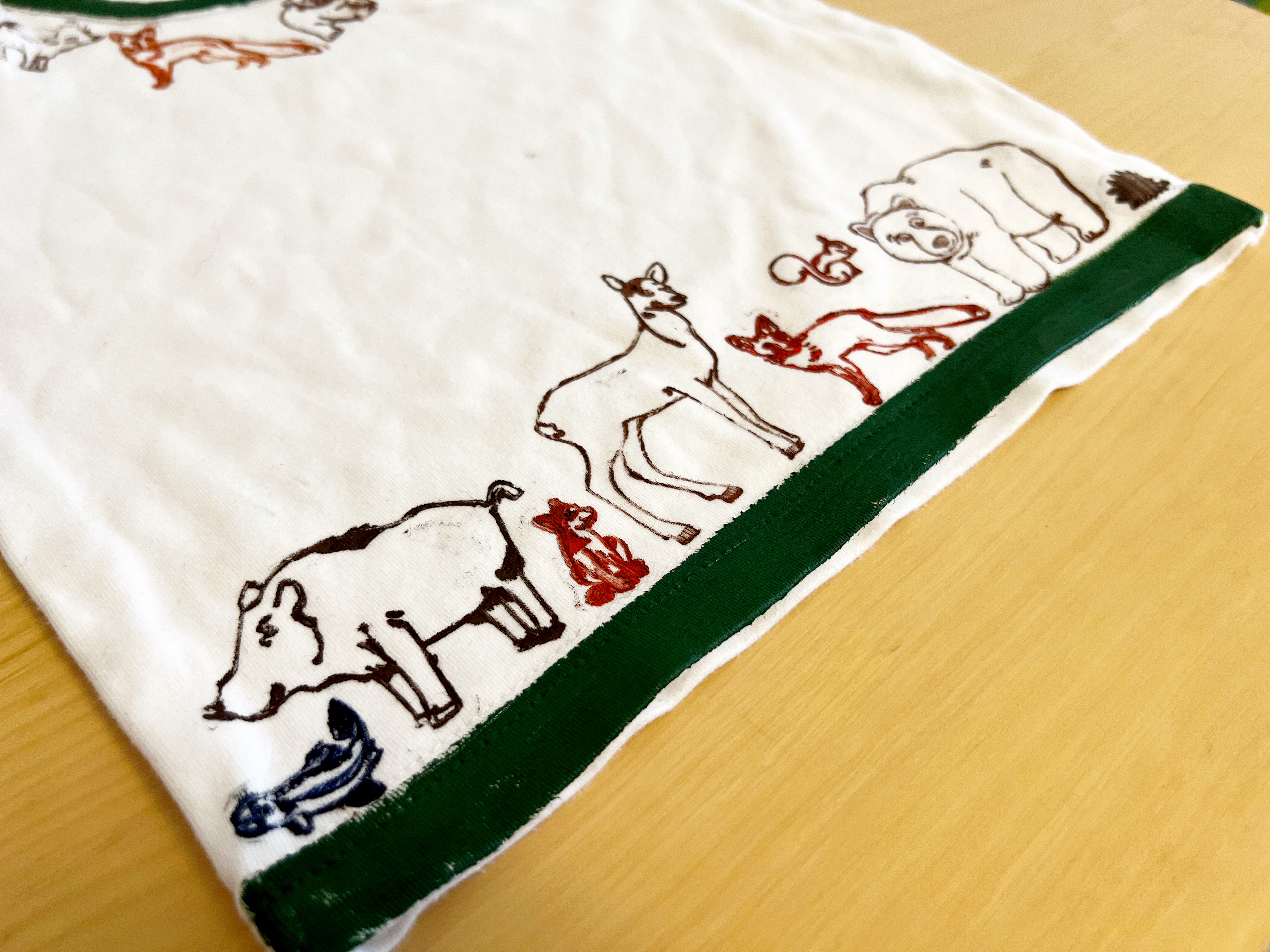 razítka lesní zvířátka