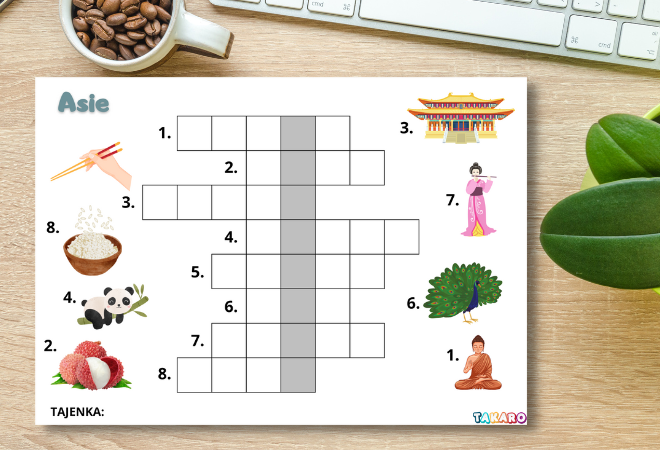 takaro pdf malované křížovky světadíly 1