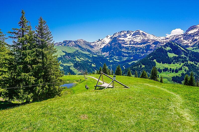 Švýcarsko s&nbsp;dětmi - Murmeli Trail Lenk im Simmental