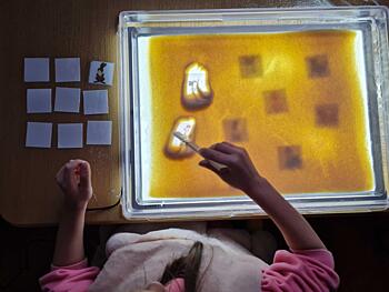 aktivity světelný panel - grafomotorika