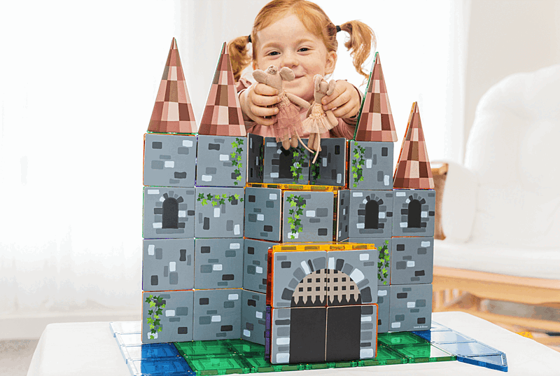 magnetické dlaždice ZámekLearn and Grow Toys