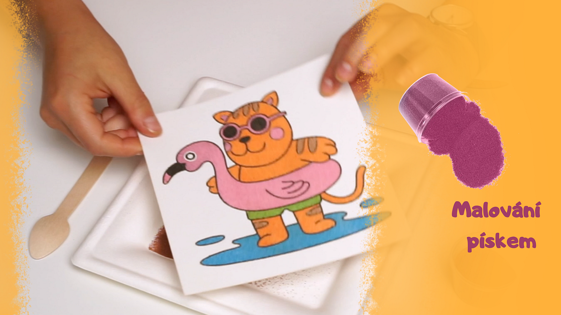 Už jste slyšeli o technice malování pískem? Aktivita, která baví děti stejně jako jejich rodiče