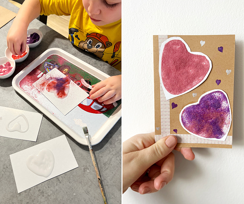 jak využít zbylý písek z&nbsp;malování pískem - vysypávání vlastních obrázků