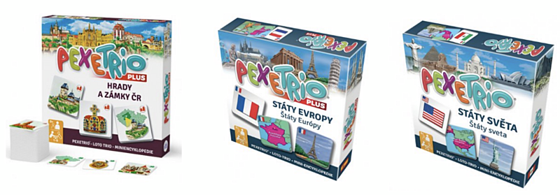 dárky pro&nbsp;malé cestovatele - hry pexetrio