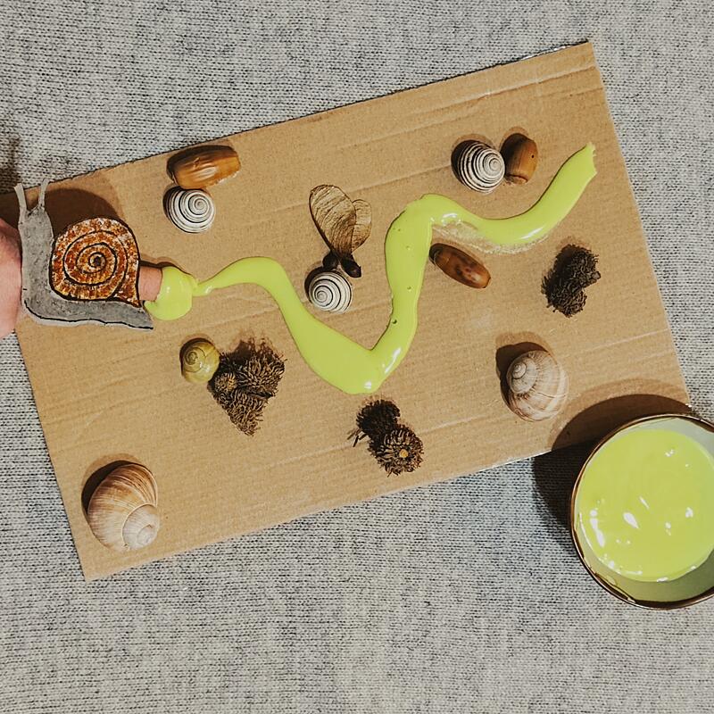 výroba domácích hmot - hlemýžď ze slizu