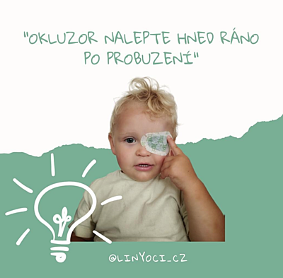 tupozrakost u&nbsp;dětí - jak na&nbsp;okluzor