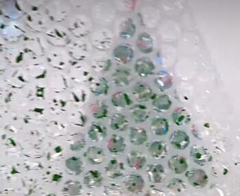 vánoční přání za&nbsp;pomocí bublinkové fólie