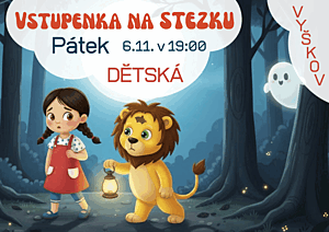 Strašidelná stezka v pátek 6.11. start v 19:00